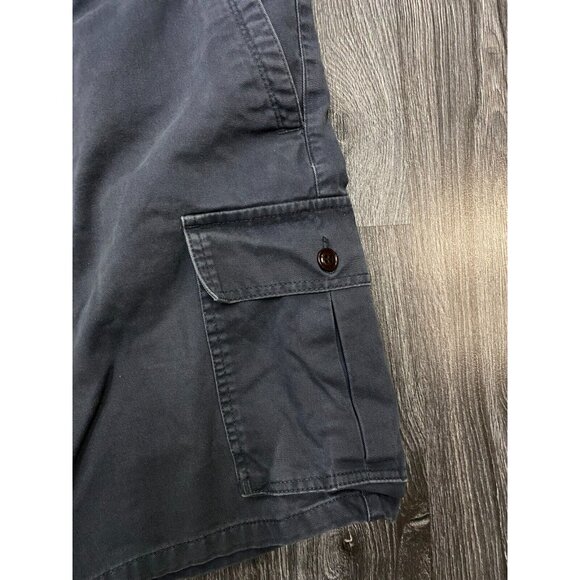 Dockers Mens Flat Front Cargo Shorts Size 34 Purple Grey Two Side Pockets - Picture 4 of 12